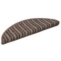 vidaXL Samolepiace schodové rohože 15 ks 56 x 17 x 3 cm Non-Slip Hnedá