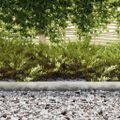 vidaXL Obrubník trávnika 4 ks 450 x 10 cm Pozinkovaná oceľ Strieborná