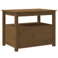 vidaXL Konferenčný stolík medovo-hnedý 71x49x55 cm borovicový masív
