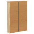 vidaXL CD Skrinka 2 ks Dub sonoma 60 x 17 x 92 cm Kompozitné drevo