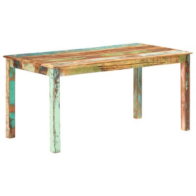 vidaXL Jedálenský stôl, recyklovaný masív 160x80x76 cm