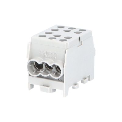 Svorkovnica rozbočovacia HLAK 35-1/4 M2 GR, 125A, 1pól., AL/CU, IP20, sivá, na DIN /2080178