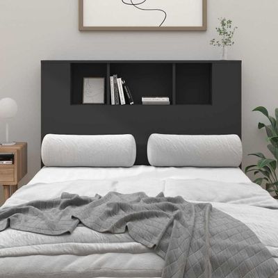 vidaXL Čelo postele so skrinkou čierne 120x18,5x102,5 cm