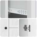 vidaXL Servírovacia skriňa Biela 89 x 34,5 x 60 cm Kompozitné drevo