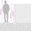 vidaXL Sieťový plot s stĺpom 10 x 1,5 m PVC potiahnutá oceľ Sivá