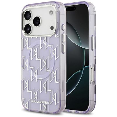 Puzdro Karl Lagerfeld IML KL Monogram MagSafe pre iPhone 17 Pro fialová