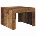 vidaXL Konferenčný stolík Staré drevo 50 x 50 x 35 cm Kompozitné drevo
