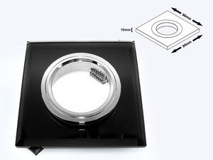 Podhľadový rámček pre LED svietidlo Worta ČIERNE Podhledový rámeček pro LED svítidlo Worta ČERNÉ