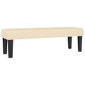 vidaXL Posteľný rám boxspring s matracom krémový 160x200 cm látka