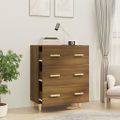 vidaXL Komoda hnedý dub 70x34x90 cm spracované drevo