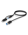 RAIDSONIC Prepojovací kábel z USB 3.2 Type-C + A