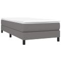 vidaXL Posteľný rám s boxspringom tmavosivá 80x200 cm látka