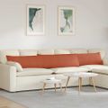 vidaXL Vankúše na pohovku 2 pcs Červenooranžová 200 x 40 cm