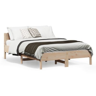 vidaXL Posteľ bez matraca 140x190 cm borovicový masív