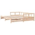 vidaXL Denná posteľ s matracom 80x200 cm masívna borovica