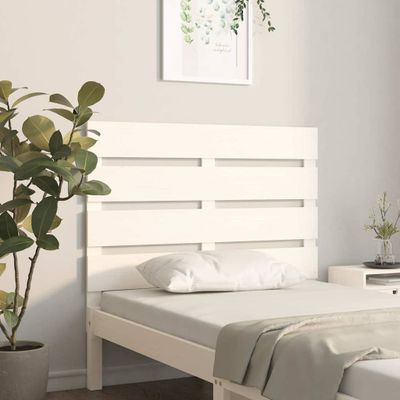 vidaXL Čelo postele biele 100x3x80 cm masívna borovica