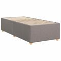 vidaXL Posteľ boxspring s matracom Sivohnedá 90 x 190 cm Látka