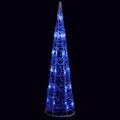 vidaXL Akrylové dekoratívne pyramídové LED svetlo kužeľ modré 60 cm
