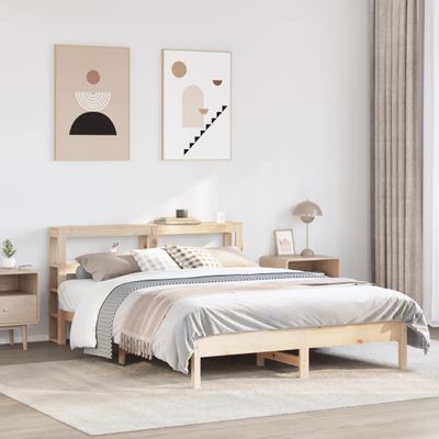 vidaXL Posteľ bez matraca 140x200 cm masívna borovica