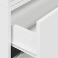 vidaXL Skrinky s 2 zásuvkami 2 ks biela 60x31x40 cm kompozitné drevo