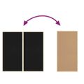 vidaXL Informačná nástenka Čierna 100 x 100 x 1,4 cm Borovicový masív