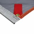 vidaXL Vodotesná plachta osoba 240 x 350 cm Vodoodolný Šedá a oranžová