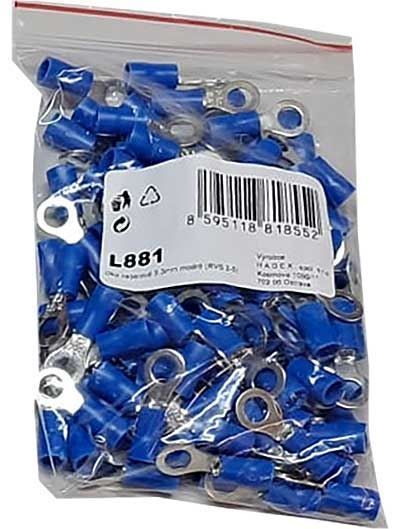 Oko kabelové 5,3 mm modré (RVS 2-5), balenie 100 ks