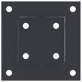 vidaXL podstavce stĺpikov štvorcové 4 ks Antracit 81x81 mm