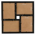 vidaXL Kolážový fotorámik na 4 fotky (10x15 cm) čierny MDF
