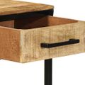 vidaXL Písací stôl Hnedá 100 x 50 x 75 cm Masívne mango drevo