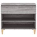 vidaXL Botník sivý dub sonoma 70x36x60 cm spracované drevo