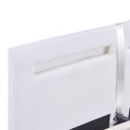 vidaXL Posteľný rám s LED, biely, umelá koža 180x200 cm