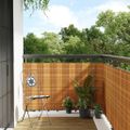 vidaXL Balkónová zástena bledohnedá 400x100 cm polyratan