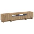 vidaXL 5-dielny LED TV kabinet Dub artisan Kompozitné drevo