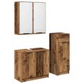 vidaXL Sada kúpeľňového nábytku 3 ks Staré drevo 64,5 x 33,5 x 59 cm