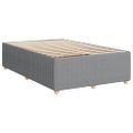 vidaXL Boxspring posteľ s matracom bledosivá 120x200 cm látka