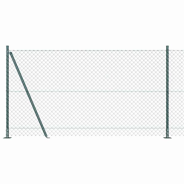 vidaXL Zvarené drôtené pletivo s betónovým základom 10 x 1,2 m Zelená