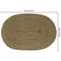 vidaXL Kusové koberce Prírodná a čierna 122 x 183 cm Juta