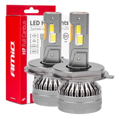 LED žiarovky hlavného svietenia HP Séria H4/H19 Full Canbus AMiO-03673