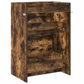 vidaXL Skriňa pod umývadlo do kúpeľne Dymový dub 56 x 37,5 x 81 cm