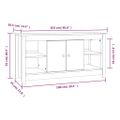 vidaXL TV skrinka biela 103x36,5x52 cm masívna borovica