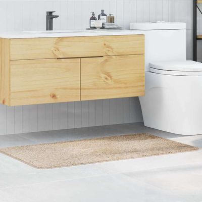 vidaXL Protišmyková kúpeľňová podložka Krémová 70 x 120 cm PP
