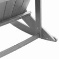 vidaXL Adirondack hojdačka Svetlosivá HDPE