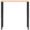 vidaXL Pracovný stôl bledohnedý 100x60x(71,5-98)cm buk. masív obdĺžnik