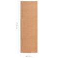 vidaXL Koberec behúň BCF béžový 80x250 cm