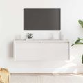 vidaXL Nástenná skrinka biela 100x30x35 cm masívna borovica