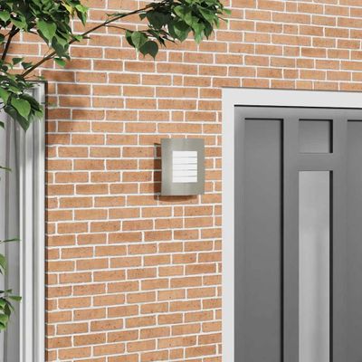 vidaXL Exteriérové nástenné svietidlo Strieborná 23.5 x 9 x 26 cm