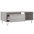 vidaXL Konferenčný stolík sivý dub sonoma 90x50x36,5 spracované drevo