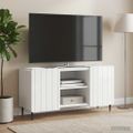vidaXL TV skrinka 102 x 34,5 x 52 cm Biela s vysokým leskom