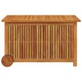vidaXL Záhradný úložný box s kolieskami 90x50x58 cm masívna akácia